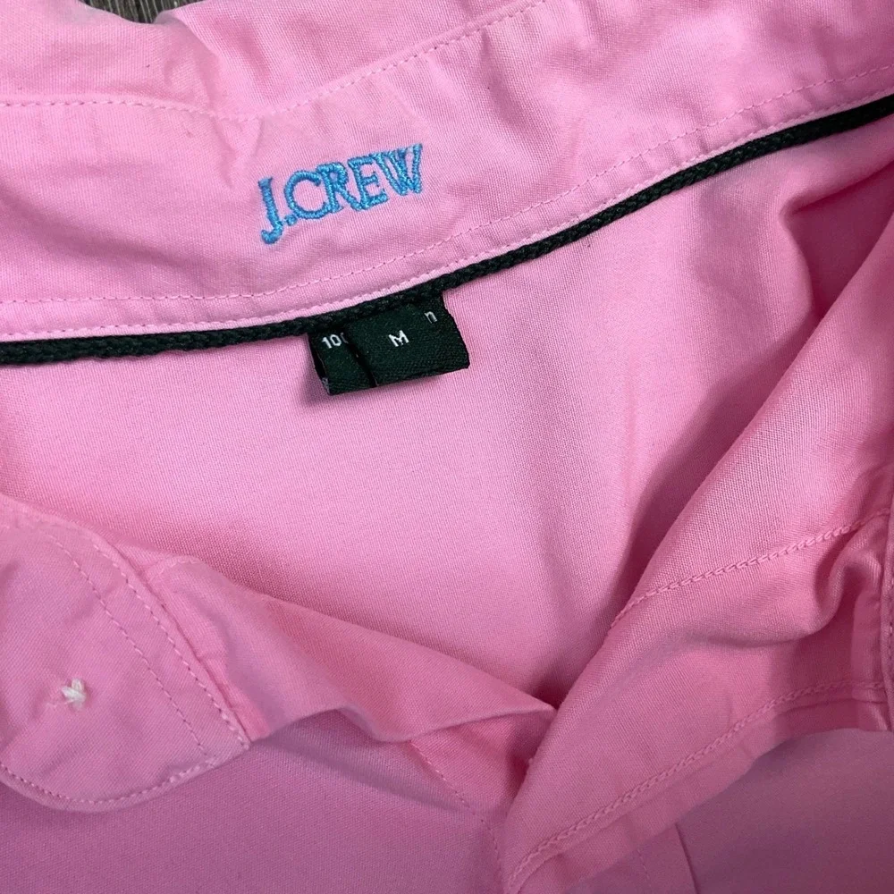 J.Crew Long Sleeve Button Down Dress Shirt‎ Mens Medium Pink Preppy Classic